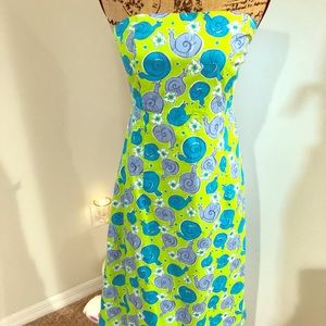 Beautiful Classic Lilly Pulitzer Strapless Dress